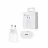 Tète Chargeur USB-C 3A 20W - Blanc