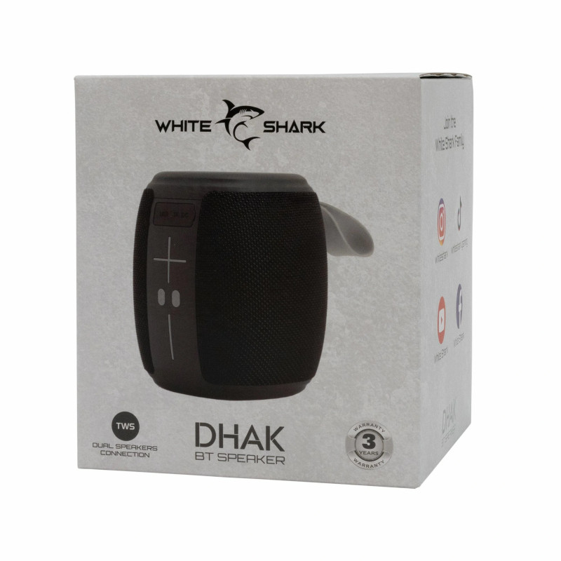 Haut Parleur Bluetooth WHITE SHARK DHAK GBT-888 - Noir