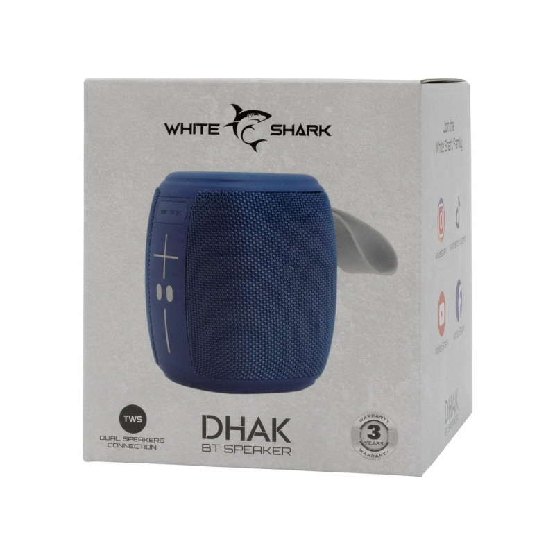Haut Parleur Bluetooth WHITE SHARK DHAK GBT-888 - Bleu