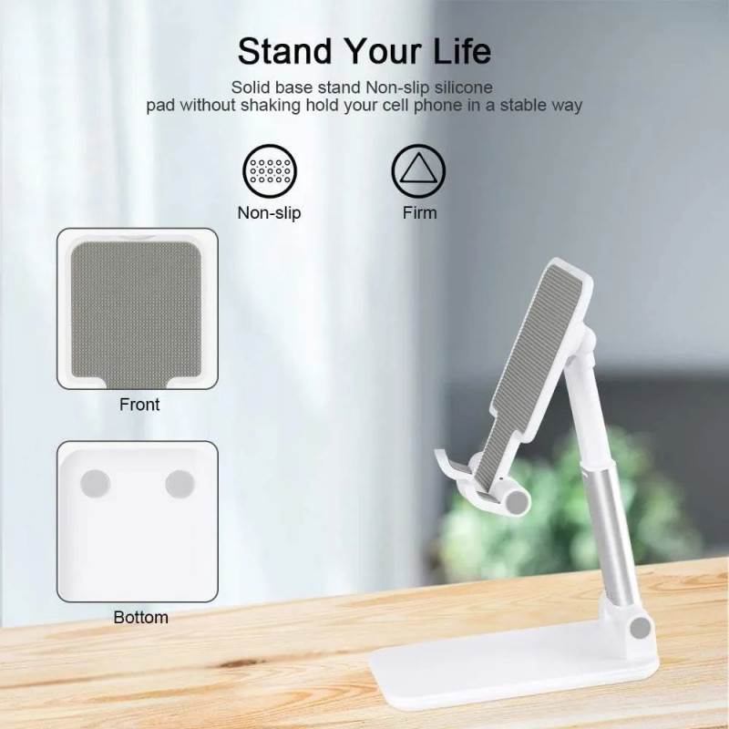 Support de Bureau pour SMARTPHONE Pliable - Blanc