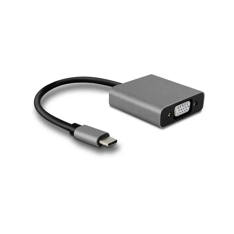 Adaptateur USB Type C Vers VGA - Gris