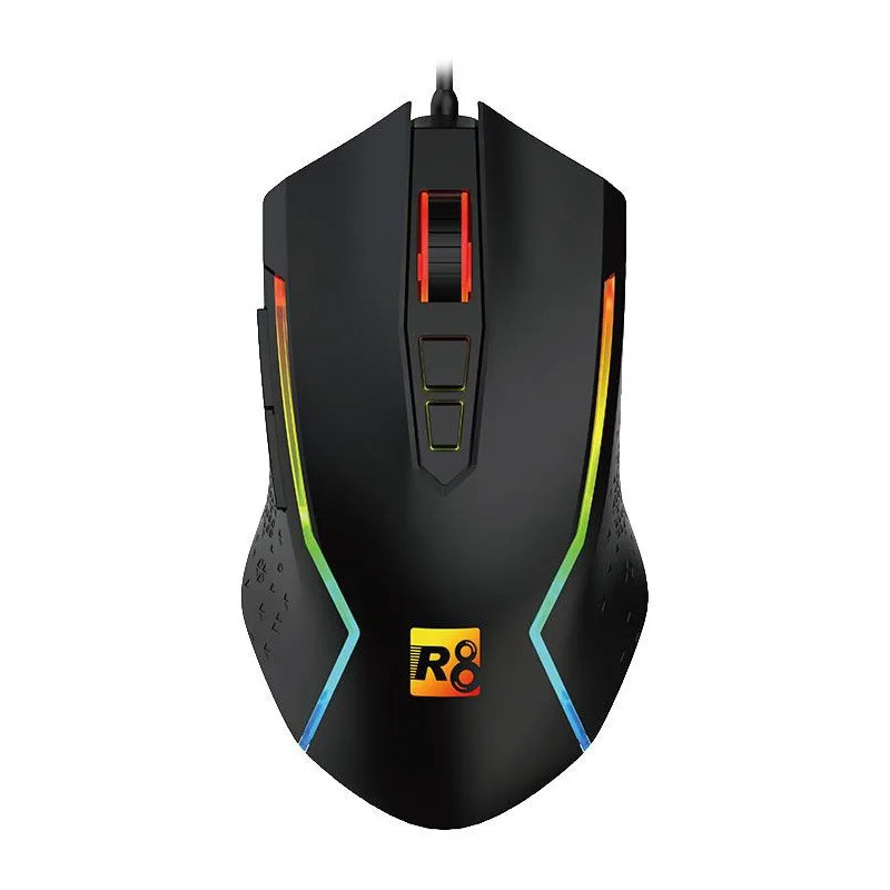 Souris Gaming R8 G203 7D RGB - Noir