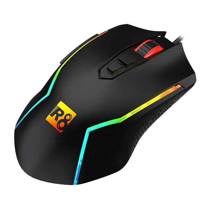 Souris Gaming R8 G203 7D RGB - Noir