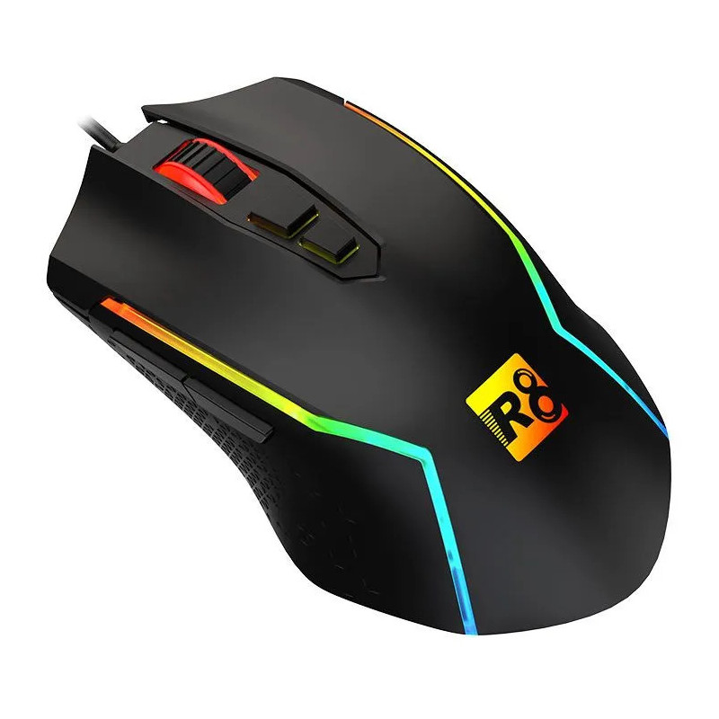 Souris Gaming R8 G203 7D RGB - Noir