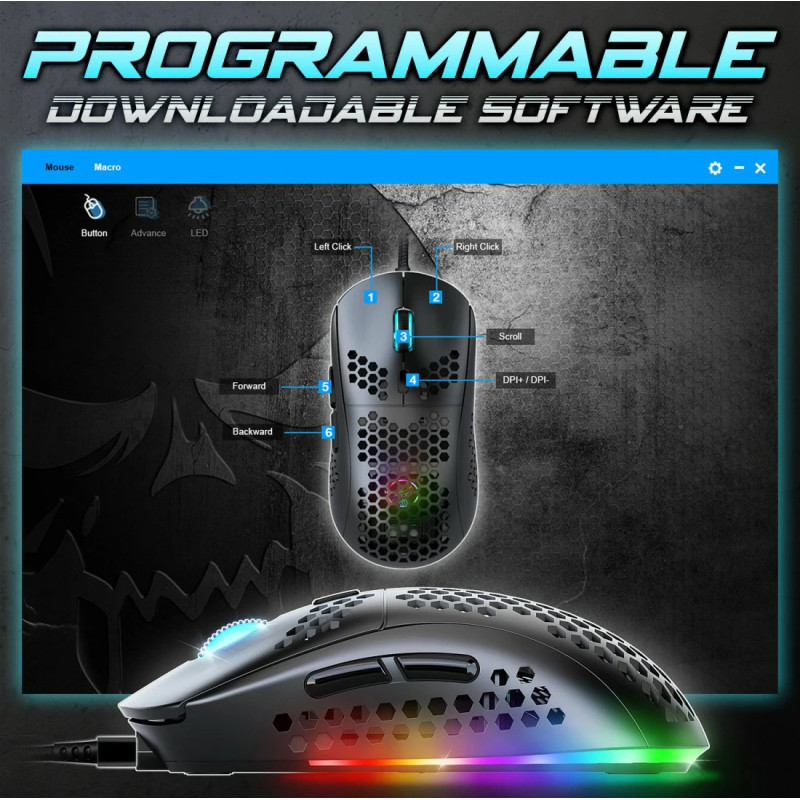 Souris Gaming SPIRIT OF GAMER PRO-M4 ULTRA LIGHT - Noir