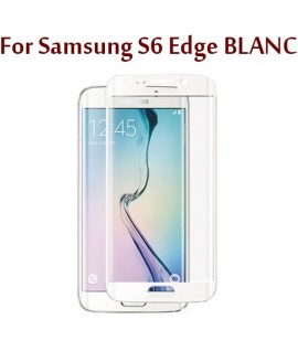 Samsug S6 Edge Blanc - Protection GLASS