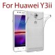 Huawei Y3ii - Etui en Silicone Transparent