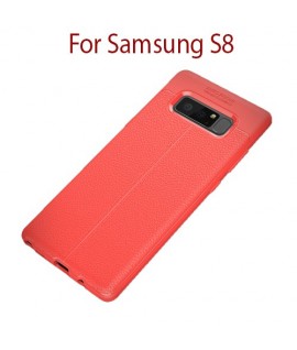 Samsung Galaxy S8 - Etui en Silicone AUTO FOCUS Rouge