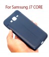 Samsung J7 CORE - Etui en Silicone AUTO FOCUS Bleu