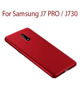 Samsung J7 PRO / J730 - Etui en Silicone Rouge