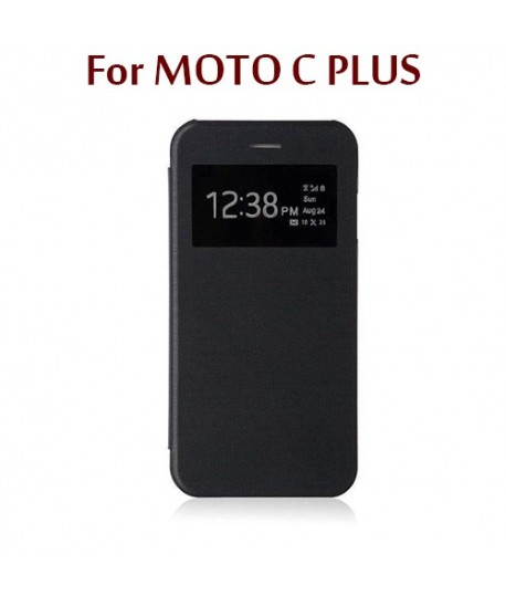 MOTO C PLUS - Flip Cover S View - Noir