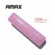 Mini Power Bank AMAX 2500mAh - Rose