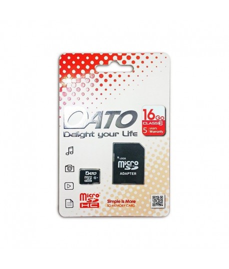 Carte Mémoire Micro SD DatoTek 16 Go - Class 10