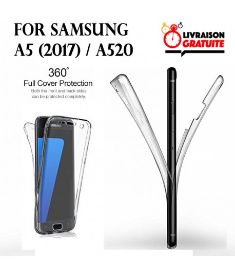 Samsung A5 2017 / A520 - Etui Transparent 360° Avant et Arrière