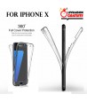 iPhone X - Etui Transparent 360° Avant et Arrière