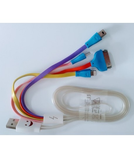Cable USB Lumineux 4 en 1