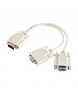 Cable VGA Male Vers 2 VGA Femelle