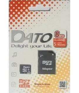 Carte Mémoire Micro SD DatoTek 8 Go - Class 10
