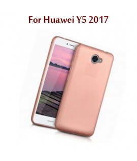 Huawei Y5 2017 - Etui en Silicone Rose