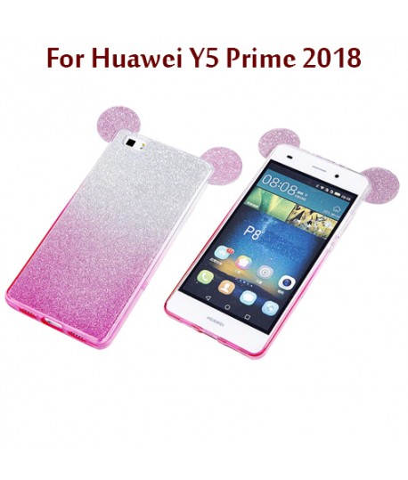 Huawei Y3 2017 - Etui en Silicone avec Oreilles de Mickey