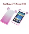 Huawei Y3 2017 - Etui en Silicone avec Oreilles de Mickey