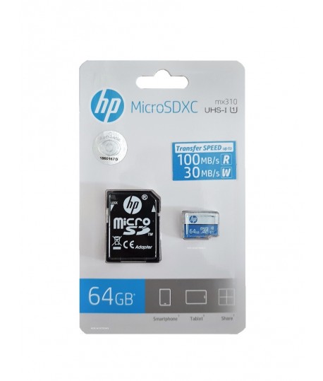 Carte mémoire HP Micro SDHC UHS-I / 64 Go / Class 10