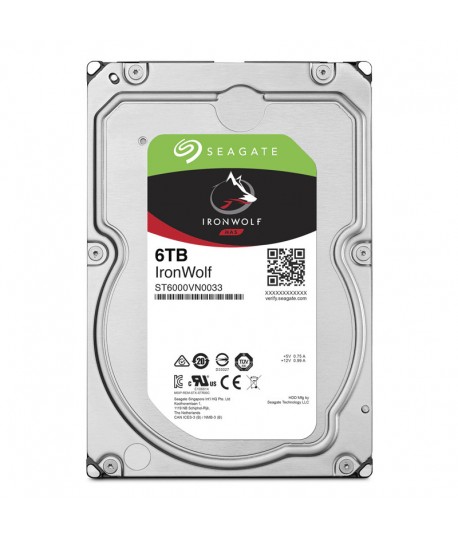 Disque Dur Interne SEAGATE IronWolf 6 To 3.5"