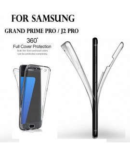Samsung Grand Prime PRO / J2 PRO - Etui Transparent 360° Avant et Arrière