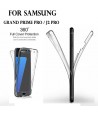 Samsung Grand Prime PRO / J2 PRO - Etui Transparent 360° Avant et Arrière