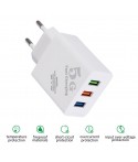 Adaptateur Fast Charging 3 USB 2.4A