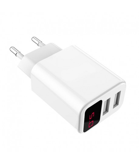 Adaptateur Fast Charging 2 USB 3.1A + Afficheur LCD
