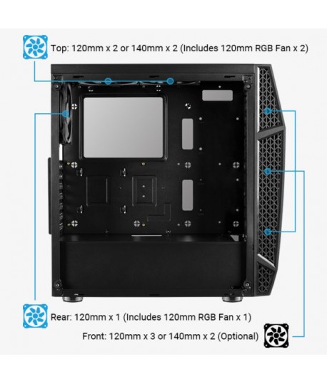 Boitier AEROCOOL KLAW RGB
