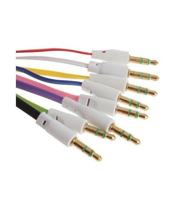 Cable Jack Male/Male Plat 1m