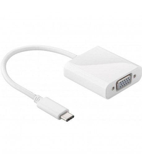 Elebase USB C to VGA Adapter for Apple iPhone 17 16 15 Max Plus,Type C (Thunderbolt 3/4) to VGA (15 Pin) Video Cable Converter for Chromebook,Macbook Pro /Monitor,Mac Air,iPad,Dell XPS,Surface Book,HP