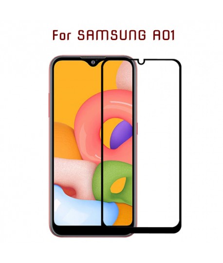 Samsung A01 - Protection FULL SCREEN GLASS - Noir