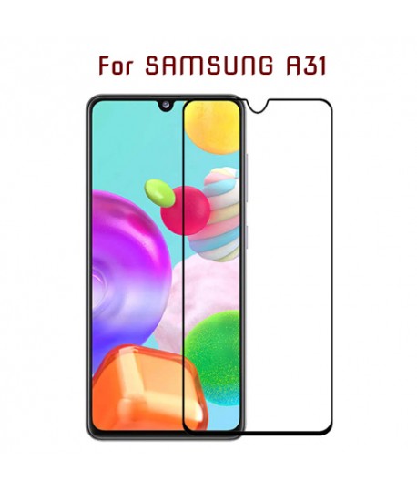Samsung A31 - Protection FULL SCREEN GLASS - Noir