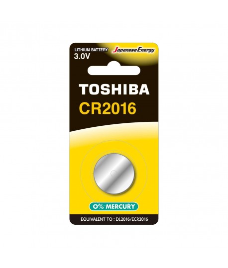 Pile Bouton Lithium 3V CR2016 TOSHIBA