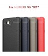 Huawei Y5 2017 - Etui en Silicone AUTO FOCUS Rouge