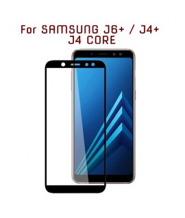 Samsung J6 PLUS / J4 PLUS - Protection FULL SCREEN GLASS Noir