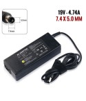 Chargeur Pc - HP - 19V 4.74A - Bec 7.4x5.0mm