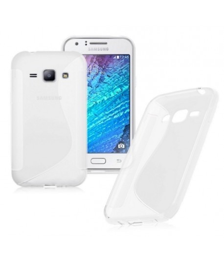 Etui en Silicone pour Samsung J1-2016 / Transparent