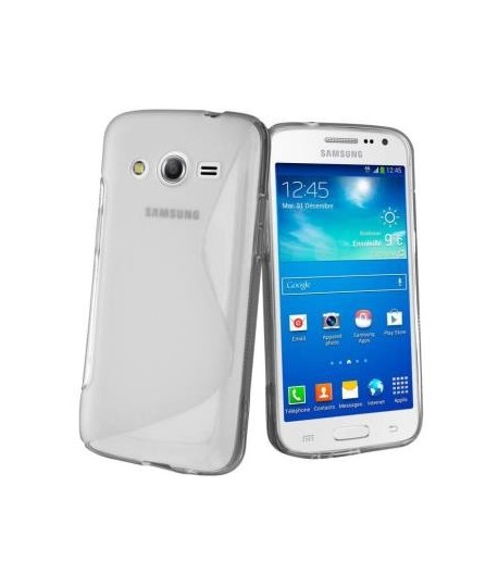 Etui en Silicone pour Samsung Galaxy Core 2 G355 / Transparent