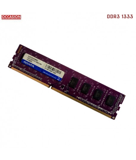Barrette Mémoire PC ADATA 2GB DDR3 1333 Mhz - OCCASION