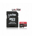 Carte Mémoire LAXTEK 64GB Class 10 avec Adaptateur