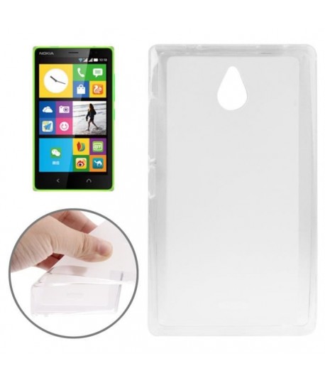 Etui en Silicone pour Nokia X2 / Transparent