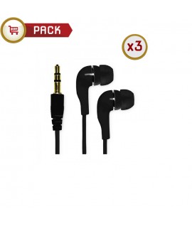 PACK 3x Ecouteurs Intra-Auriculaires Pour Smartphone