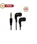 PACK 3x Ecouteurs Intra-Auriculaires Pour Smartphone