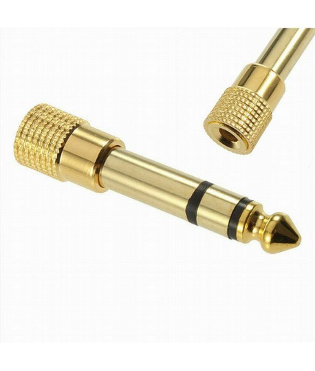 Adaptateur Jack 6.35m Male vers Jack 3.5m Femelle