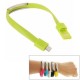Cable Bracelet Vert pour iPhone 5 et plus